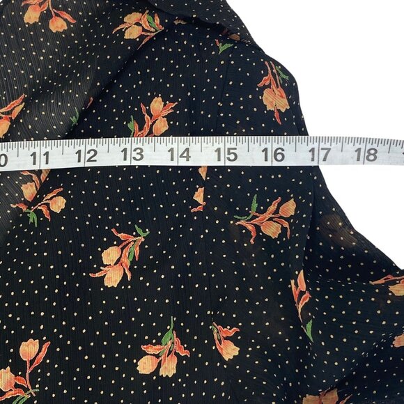 90s Y2K Moda Intl Babydoll Dress | Black Rose | USA | Fairy Grunge Whimsigoth - Picture 13 of 15